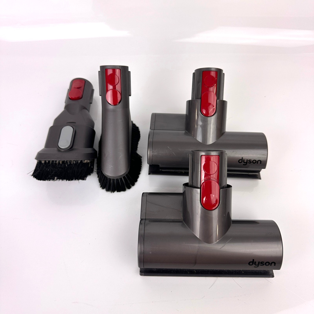 Dyson 4 Piece Set 158685 Mini Motorized Tool Brush Head And Other Attachment Lot